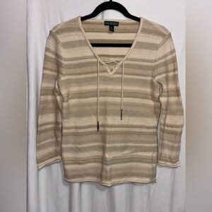 Ralph Lauren Jeans Company Knitted Sweater V-Neck Size S